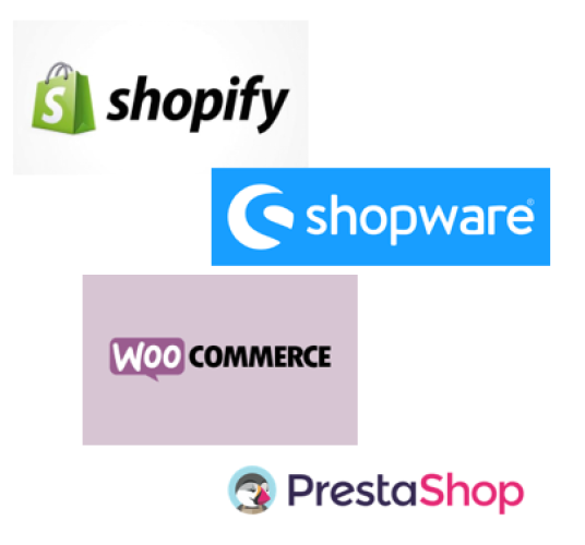 Webshops: shopify / shopware / Woocommerce / PrestaShop
